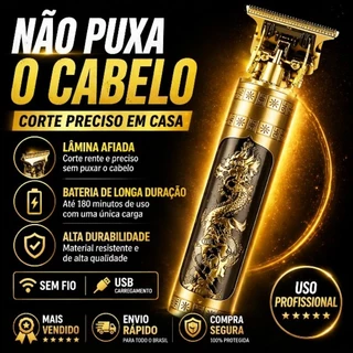 Máquina De Cortar Cabelo Aparelho Barbeador Elétrico T9