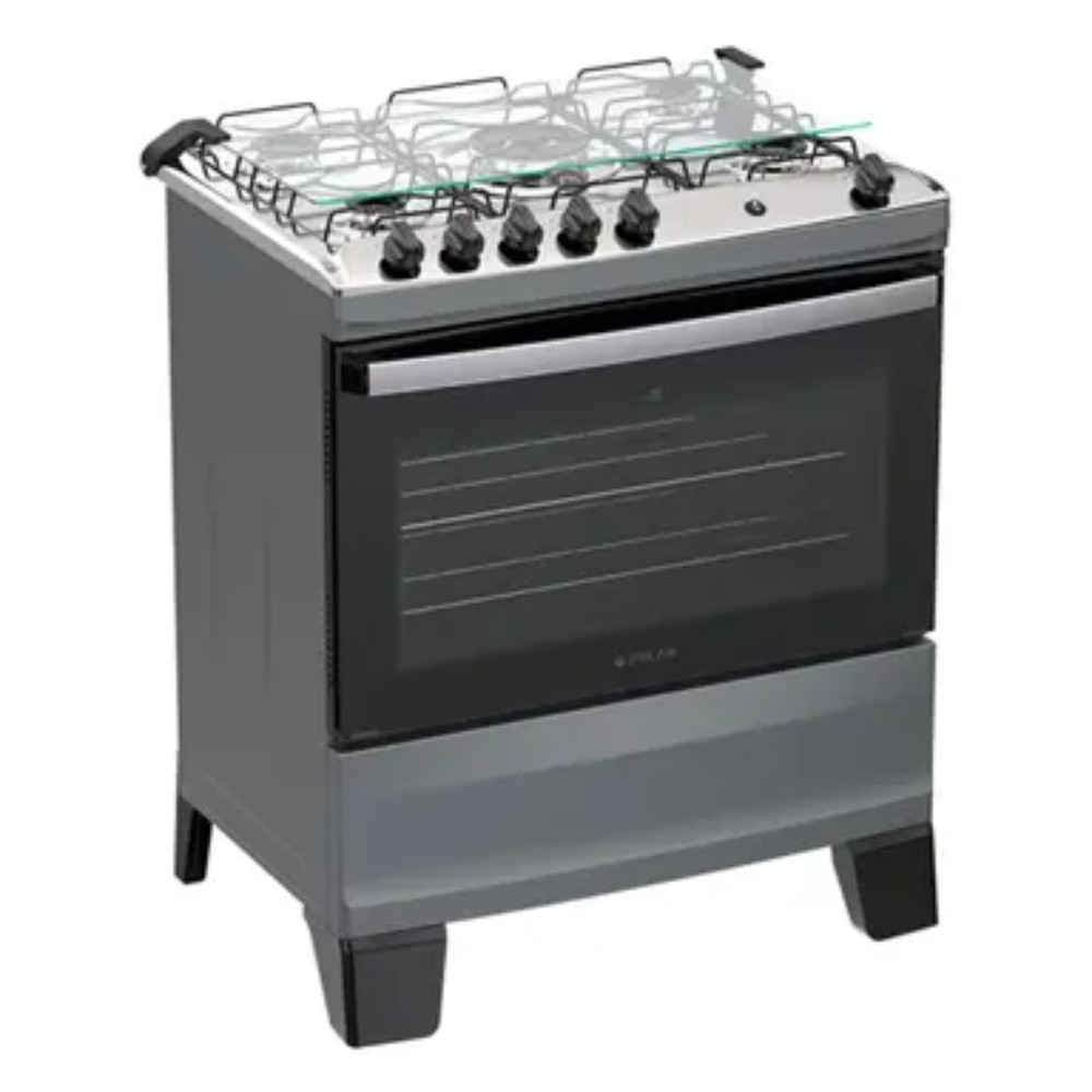 Fogo Agile 5 Bocas Automatico Mesa Ao Inox Atlas | Shopee Brasil