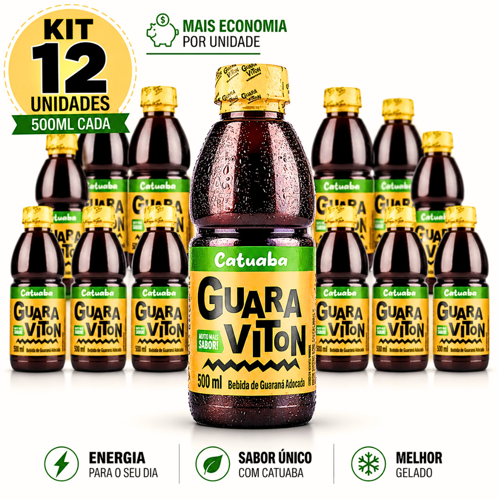 Guaraviton Catuaba 500 Ml Fardo 12 Unidades | Shopee Brasil
