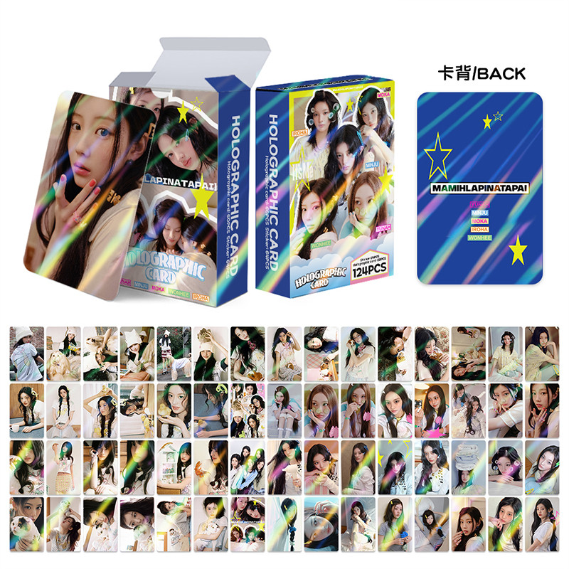 124 Pçs/Caixa ILLIT Photocards Cartão Holográfico KPOP