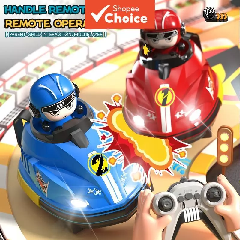2 unidades de carrinho de bate-bate 2,4 GHz, jogo interativo pai-filho, kart de controle remoto, presente de