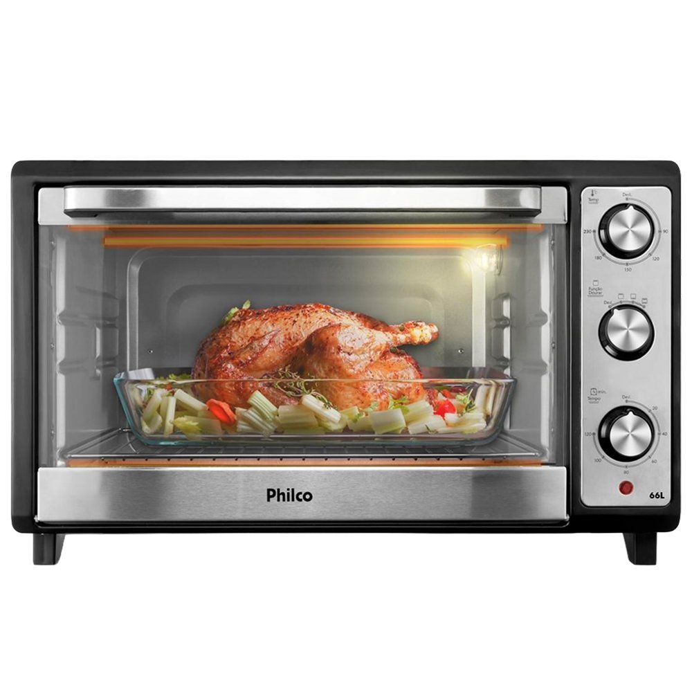 Forno Elétrico de Bancada Philco 66 Litros PFE66BM - 1800W, 