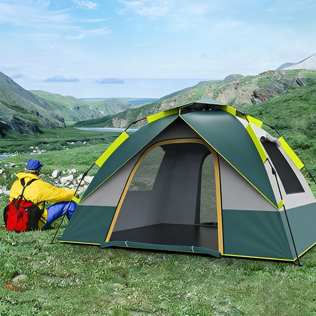 Barraca de Camping 3-4 Pessoas Prova d'água Barraca Acampamento ...