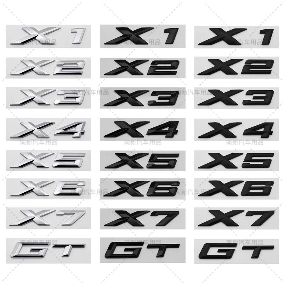 50X Novo Estilo Adesivos De Carro Para Letras X1 X2 X3 X4 X5 X6 X7 GT ...