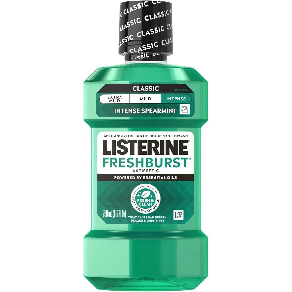 Enxaguante bucal antisséptico Listerine Freshburst para mau hálito ...