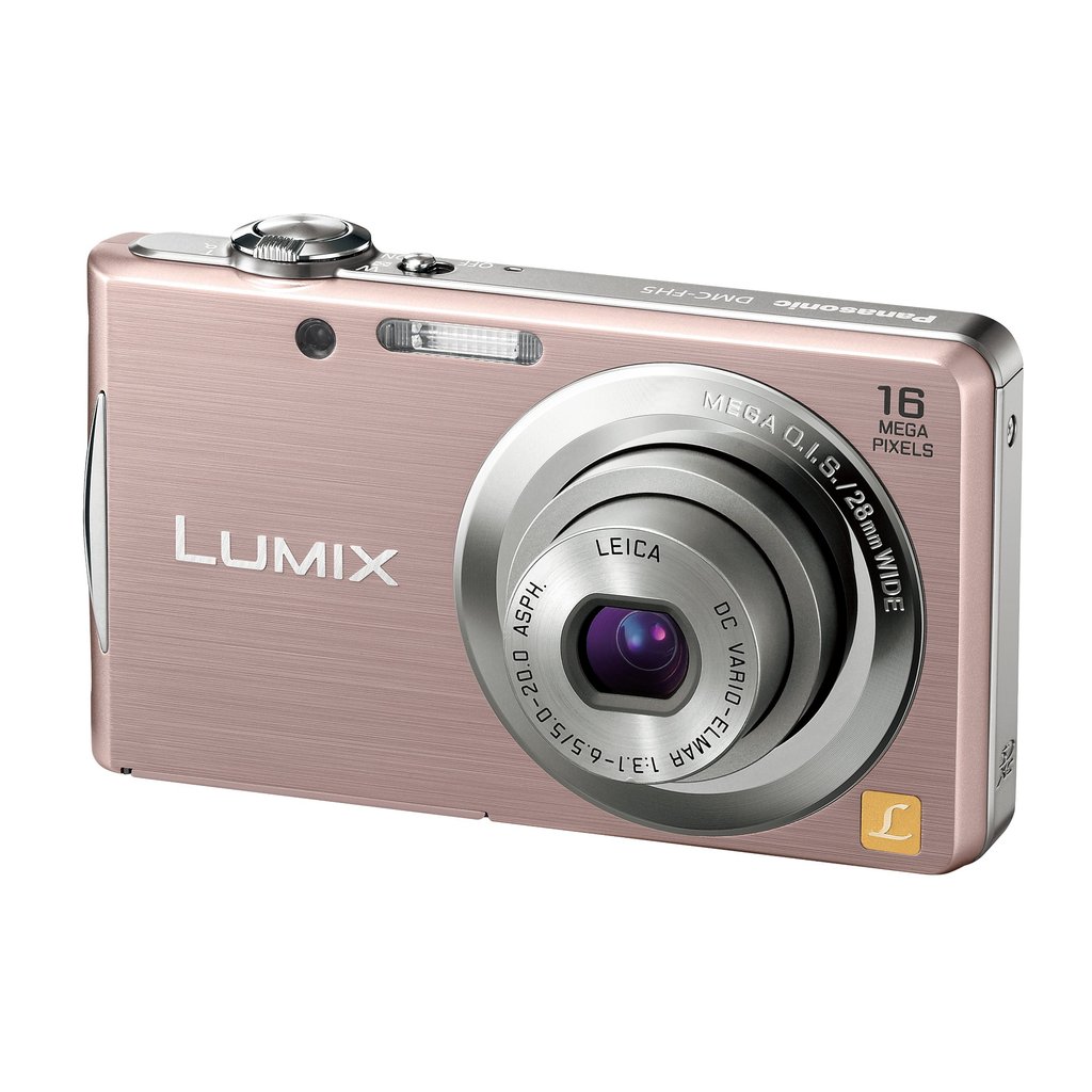 used] Panasonic Digital Camera LUMIX FH5 Pink Gold DMC-FH5-N