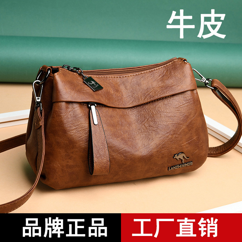 Lanzhixin bolsa de couro canguru 2026 novo estilo mãe de meia-idade ...