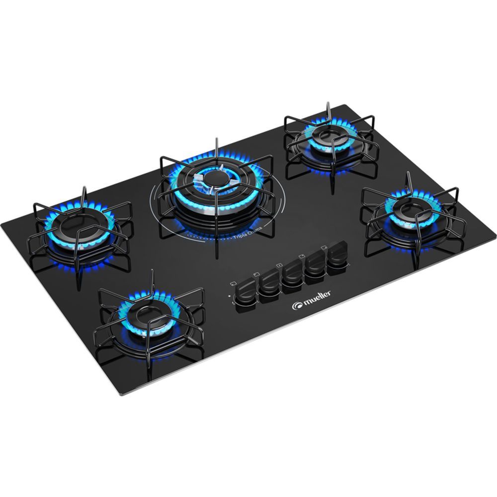 Cooktop Mueller MCGSBC 5 Bocas a Gás Tripla Chama Bivolt - 610003614 ...