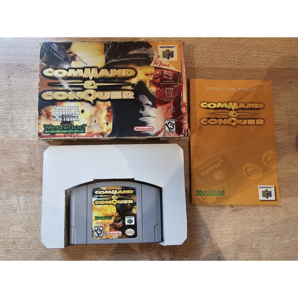 Nintendo 64 :: Command & Conquer Caixa Gradiente N64 | Shopee Brasil