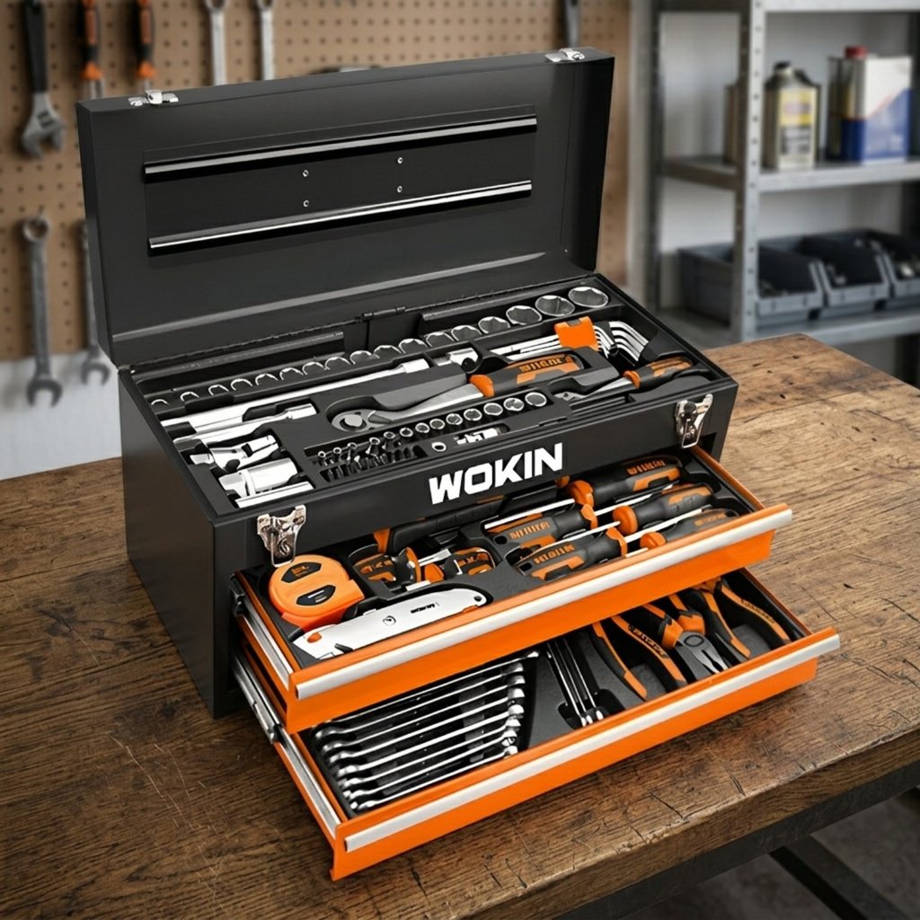 Caixa de Ferramentas de Aço 98 Peças Wokin Tools | Shopee Brasil