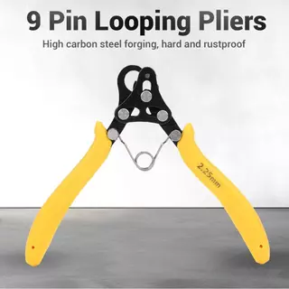 niceshopper.br 2.25mm One Step Looper 9 Pin Looping Alicate para 18-26 Calibres Fio Artesanal Dourado Prata Cobre Ferro