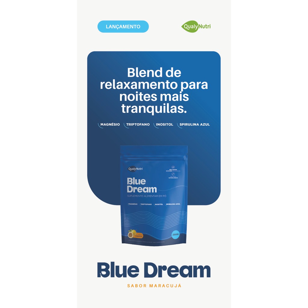 Kit 2 Blue Dream Spirulina Azul Inositol e Magnésio 250g