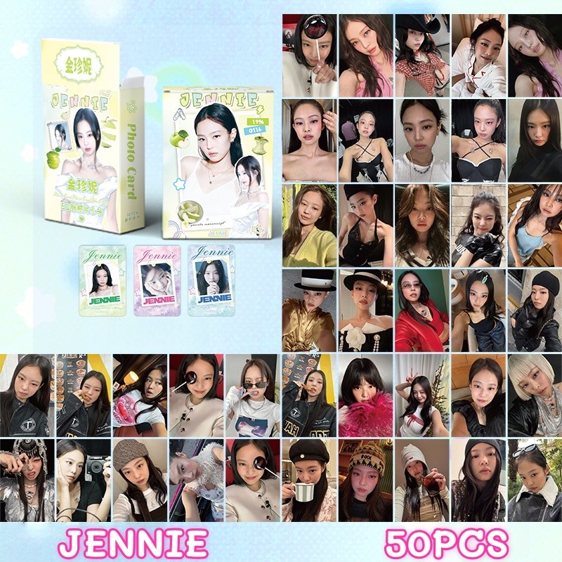 55pcs/box Black-Pink Jennie Ruby Photocards Lisa Alter Ego BORN