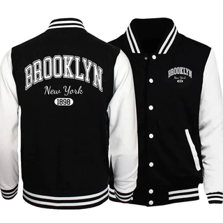 Brooklyn New York 1898 City Letter Man Jaquetas Estilo Preppy Uniformes De Beisebol Casual S-5Xl High Street Motion Tops