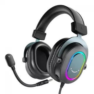 Headset Gamer Fifine H6, 7.1 Surround, Drivers de 50mm, RGB, USB, Black