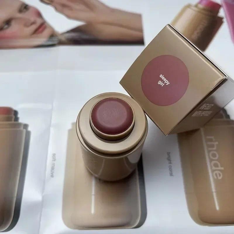 Rhod Pocket Blush Lip Stick And Cheek Hidratante Natural Rouge Powder ...