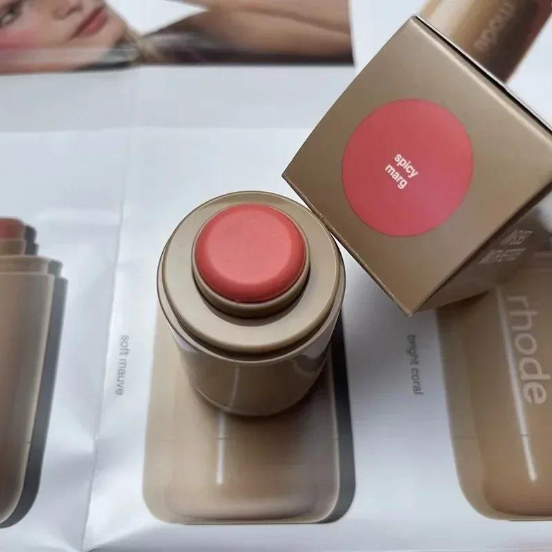 Rhod Pocket Blush Lip Stick And Cheek Hidratante Natural Rouge Powder ...