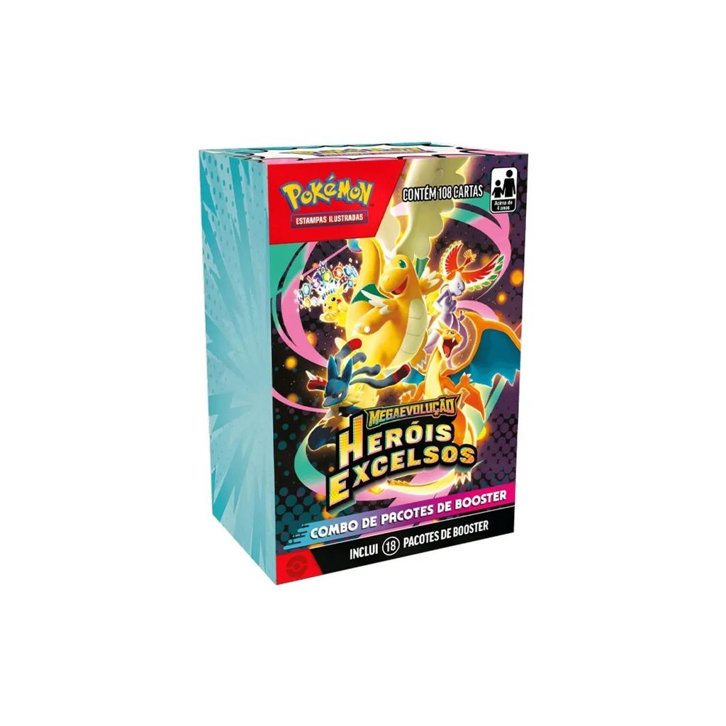 Mini Booster Box – Herois Excelsos | Pokémon TCG Copag | Shopee Brasil