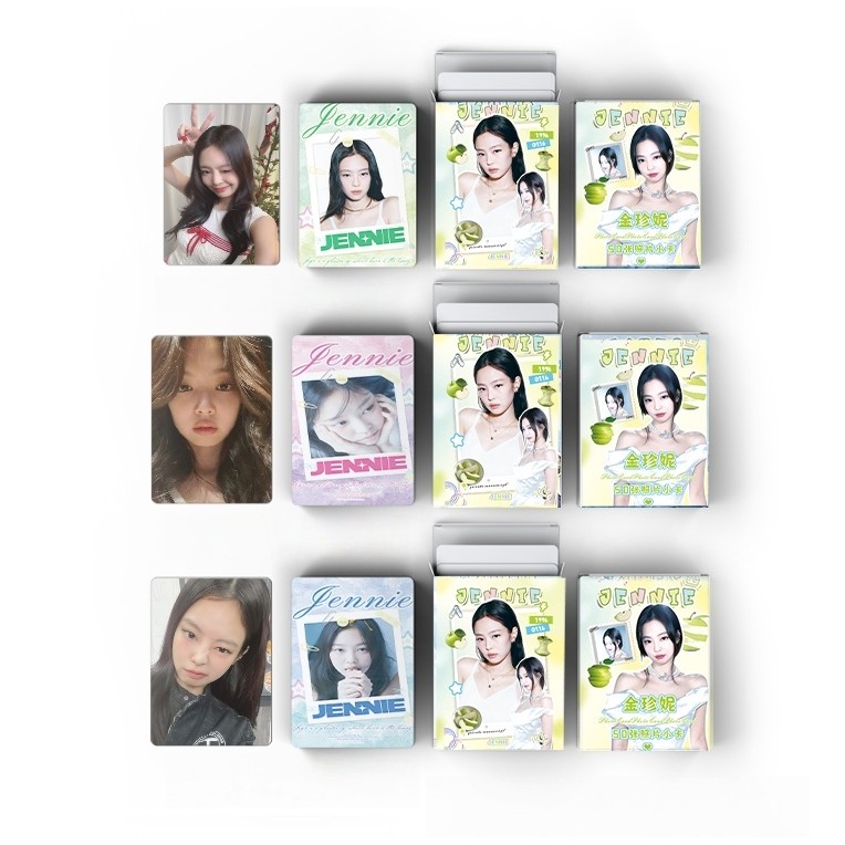 50pcs/box JENNIE BLACK-PINK Photocards Album Lomo Cards Black Pink