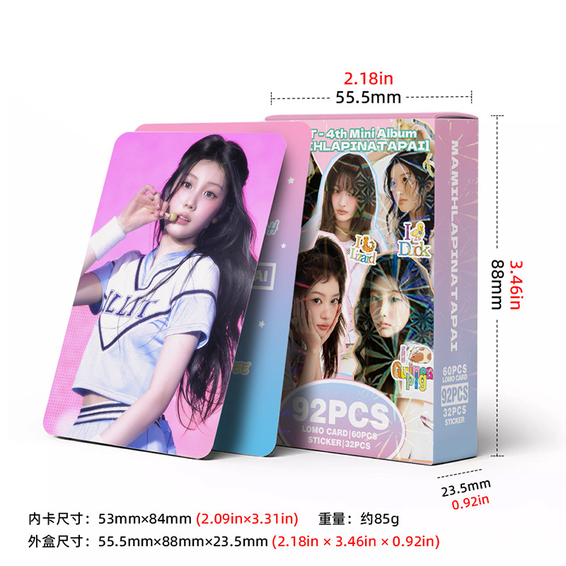 92 Pçs/Caixa ILLIT Photocards MAMIHLAPINATAPAI Álbum KPOP LOMO
