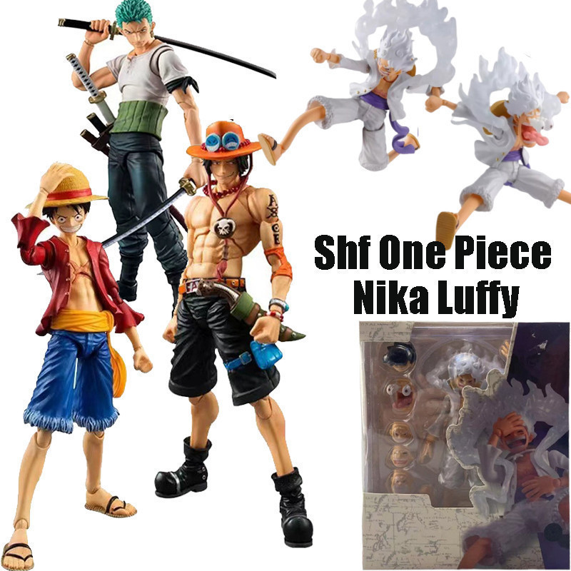 Articulado SHF ONE PEECE Macaco D . Luffy Gear 5 Anime Action Figure ...