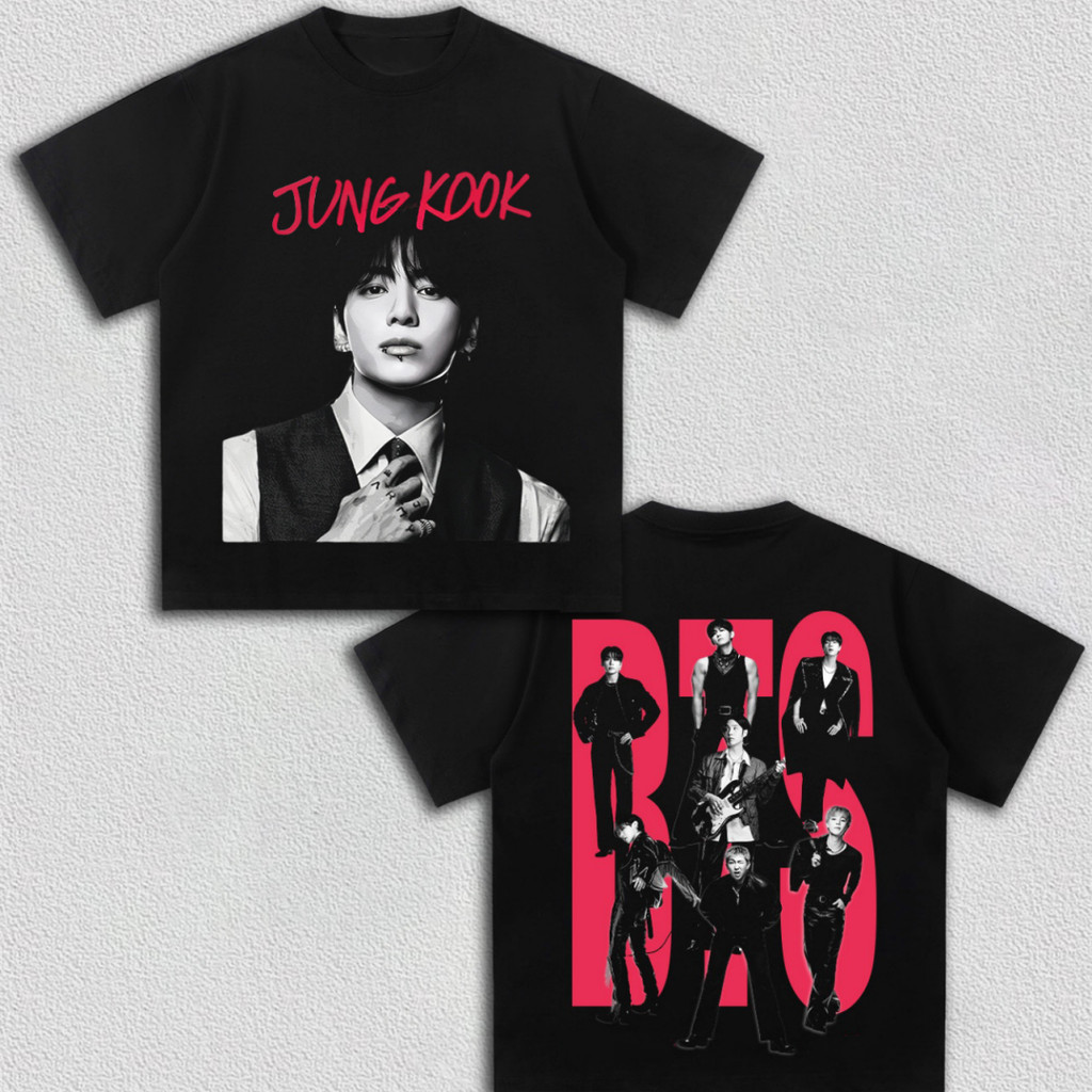 Camiseta Feminina Masculina Estampa BTS Jimin Kpop Turnê Mundial
