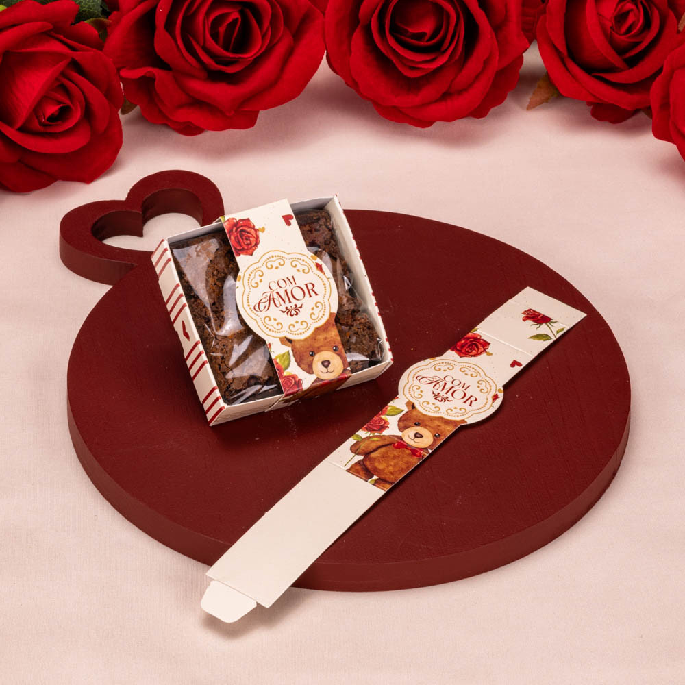 Caixa Para Brownie Dolce Amore Pct. C/ 25 Unid. Jango