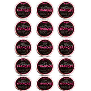 15 cera Modeladora Tranças Incolor Cabelo Box Braid Baby Hair Nagô Boxeadora Baby Hair low Poo 120gr monster