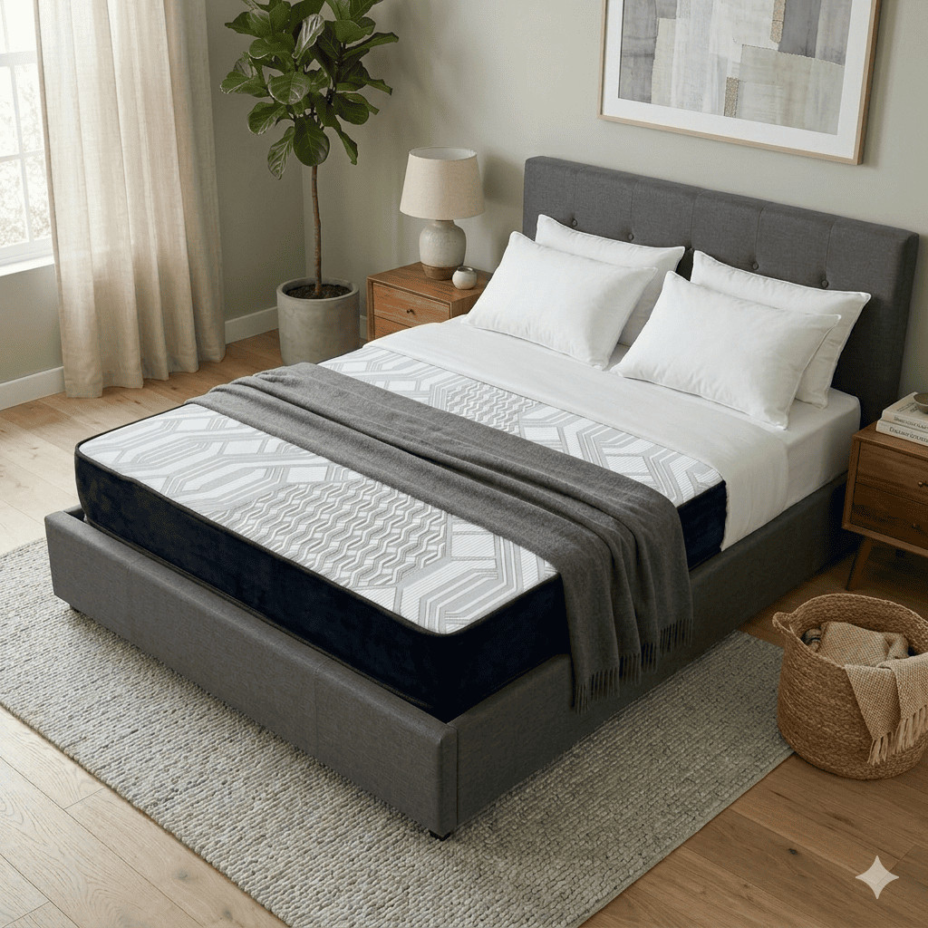 Colchão Casal 138x188x17 D28 Espuma Ortopédico Firme Ideal Coluna Alta ...