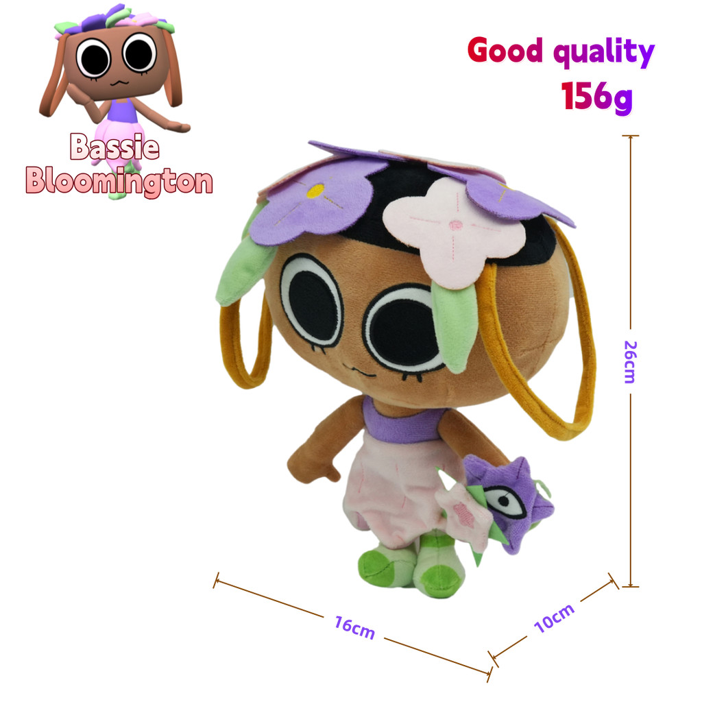 BCT ✨ Dandy's World Plushie Boneca Fofa Bassie Papel De Pelúcia