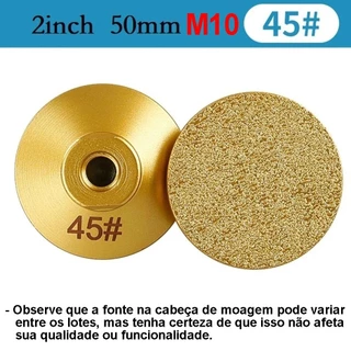 M10 Disco de polimento 45#, projetado especificamente para esmerilhadeiras angulares M10, polimento eficiente