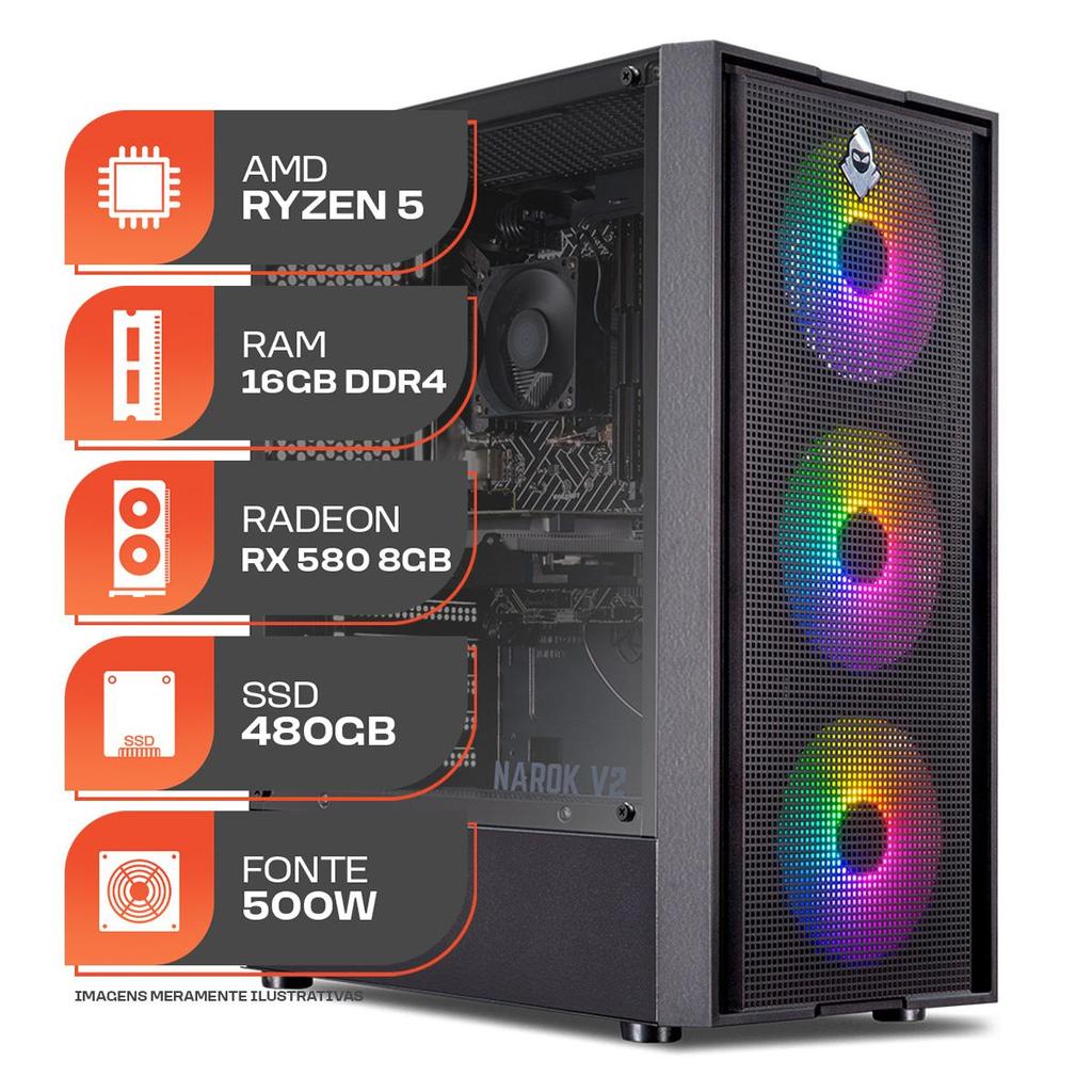 pc gamer ryzen 5 5600x rtx 3060 ti em Promoção na Shopee Brasil 2026