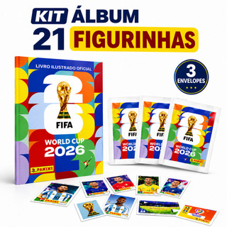 Álbum Copa Do Mundo FIFA 2026 Brochura + 70 Figurinhas 10 Pacotes Colecionáveis Originais — foto 5 — Achou Levou Brasil