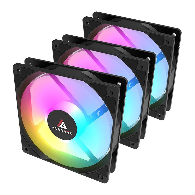 Kit Ventoinhas Mancer Ventus ZX, ARGB, 3x120mm, Branca, MCR-VTZX
