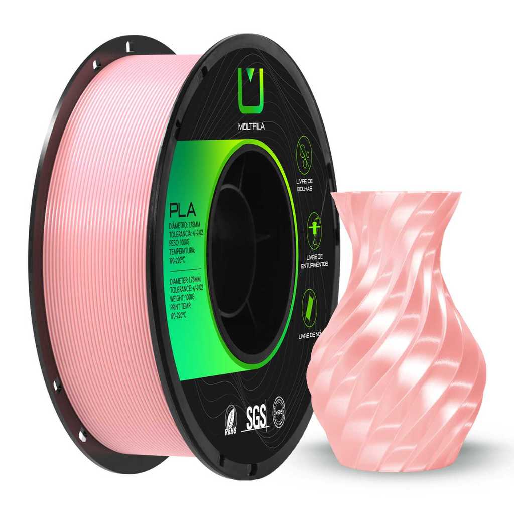 Filamento Multfila PLA Silk Ouro Rosé 1kg para Impressão 3D ...
