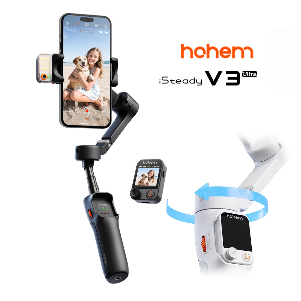 Hohem iSteady V3 Ultra AI Portátil 3 Eixos Estabilizador Gimbal