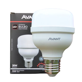 Lâmpada LED Avant 30W High Power Bulbo E27 2400 Lúmens Luz Branca 6500K Bivolt Alta Luminosidade em Oferta na Shopee