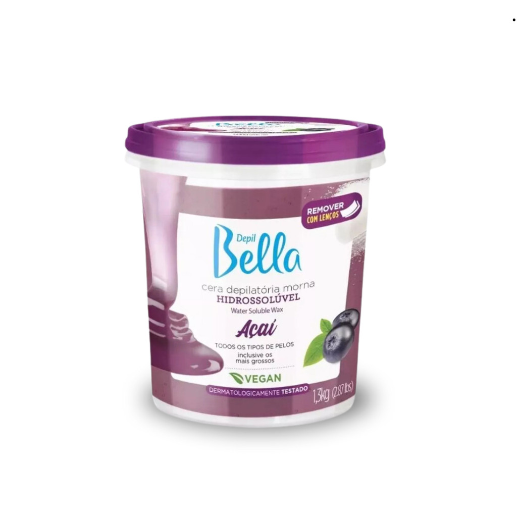 Imagem do produto Cera Depil Bella Hidrossolúvel Açaí 1,3kg