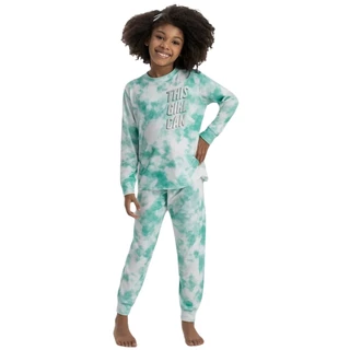 Pijama Conjunto Longo Inverno Peach Touch Menina Tam 12 em Oferta na Shopee