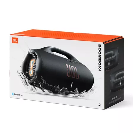 Caixa de Som Bluetooth JBL Boombox 4, com Auracast, IP68 Bivolt Preta