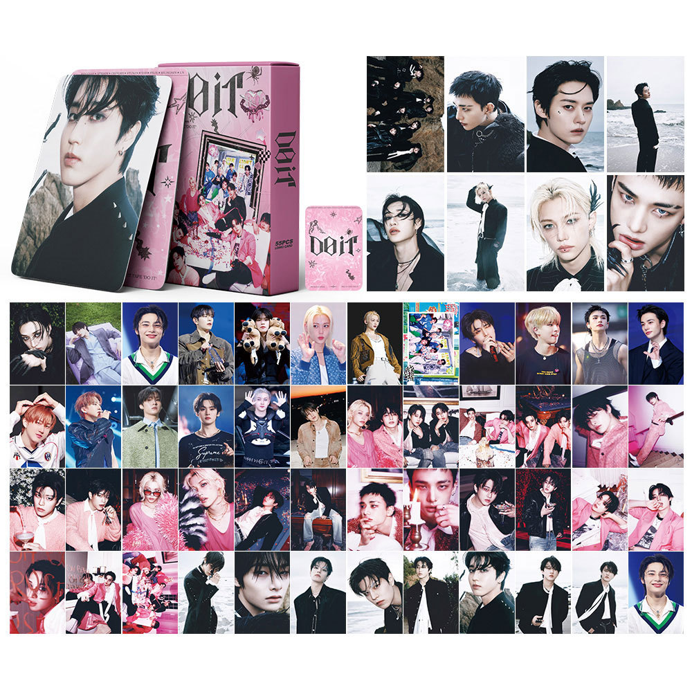 55pcs STRAY KIDS Faça Cartões Lomo 2026 Clube Dominado Comemorar