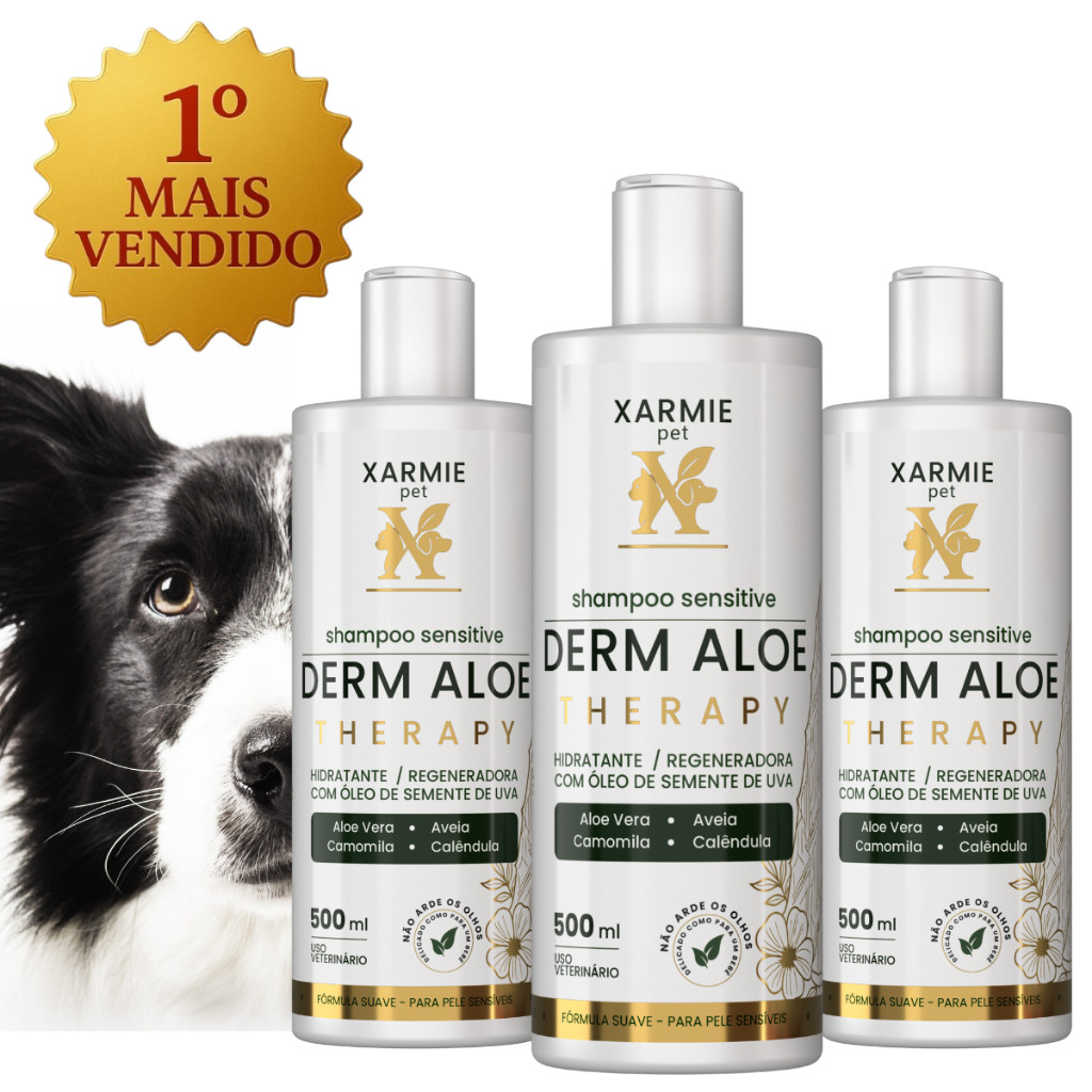 Shampoo Natural Contra Dermatite Canina – Dermatológico Vegano XARMIE ...