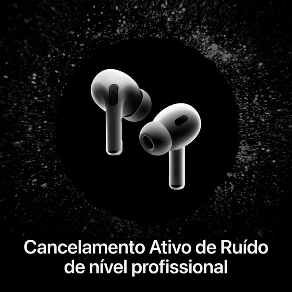 Fone de Ouvido Apple AirPods Pro 2 USB-C Cancelamento Ruído