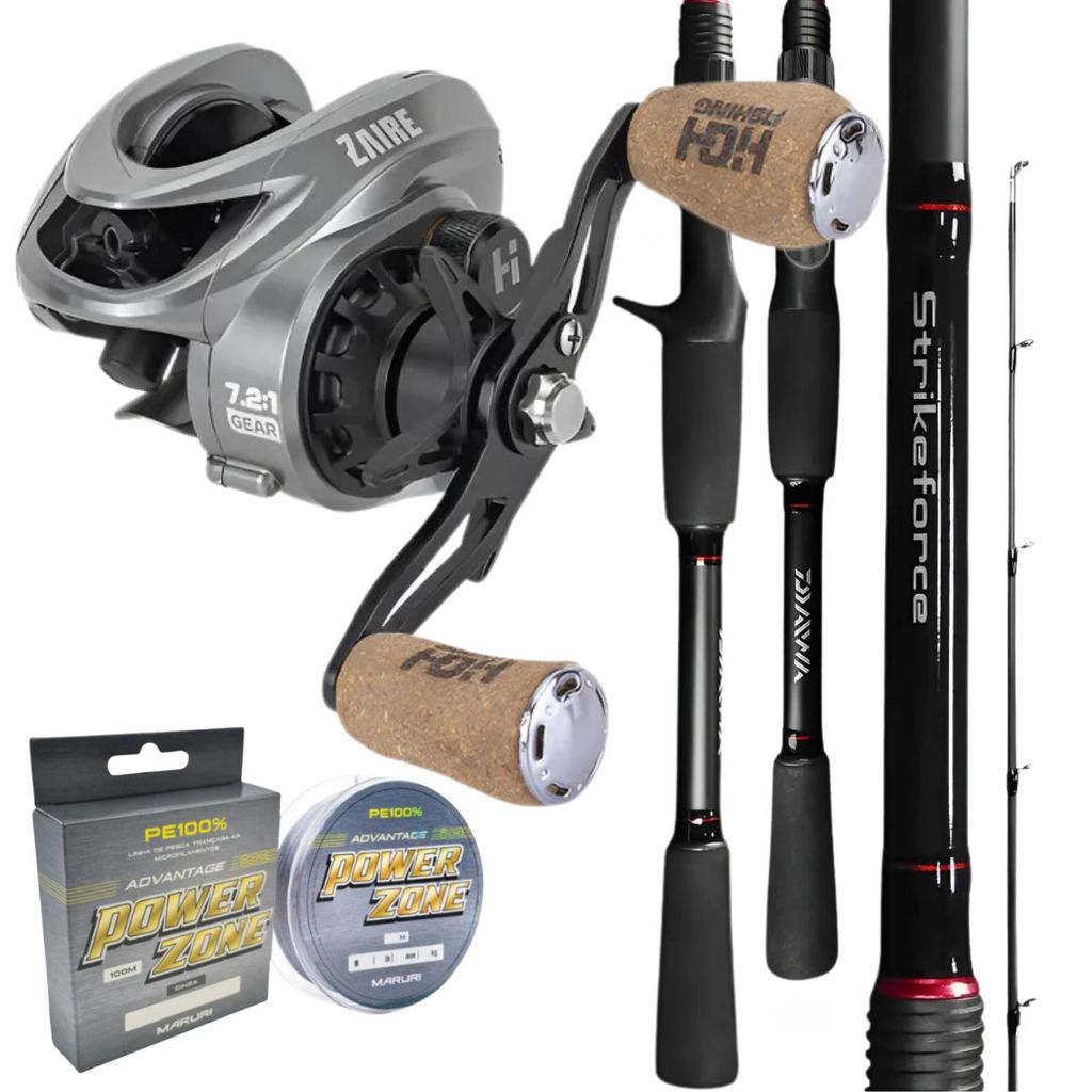 Kit Pesca e Pague Carretilha Zaire + Vara Strikeforce Daiwa Grafite ...