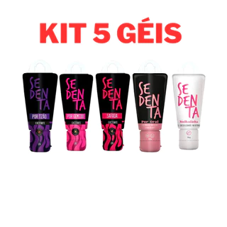 KIT 5 UNIDADES LUBRIFICANTE SEDENTA SABORES  | FACILITADOR DE ORGASMO em Oferta na Shopee