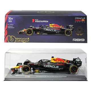 Miniatura F1 Red Bull Rb19 2023 Max Verstappen 1/24 Bburago Preto