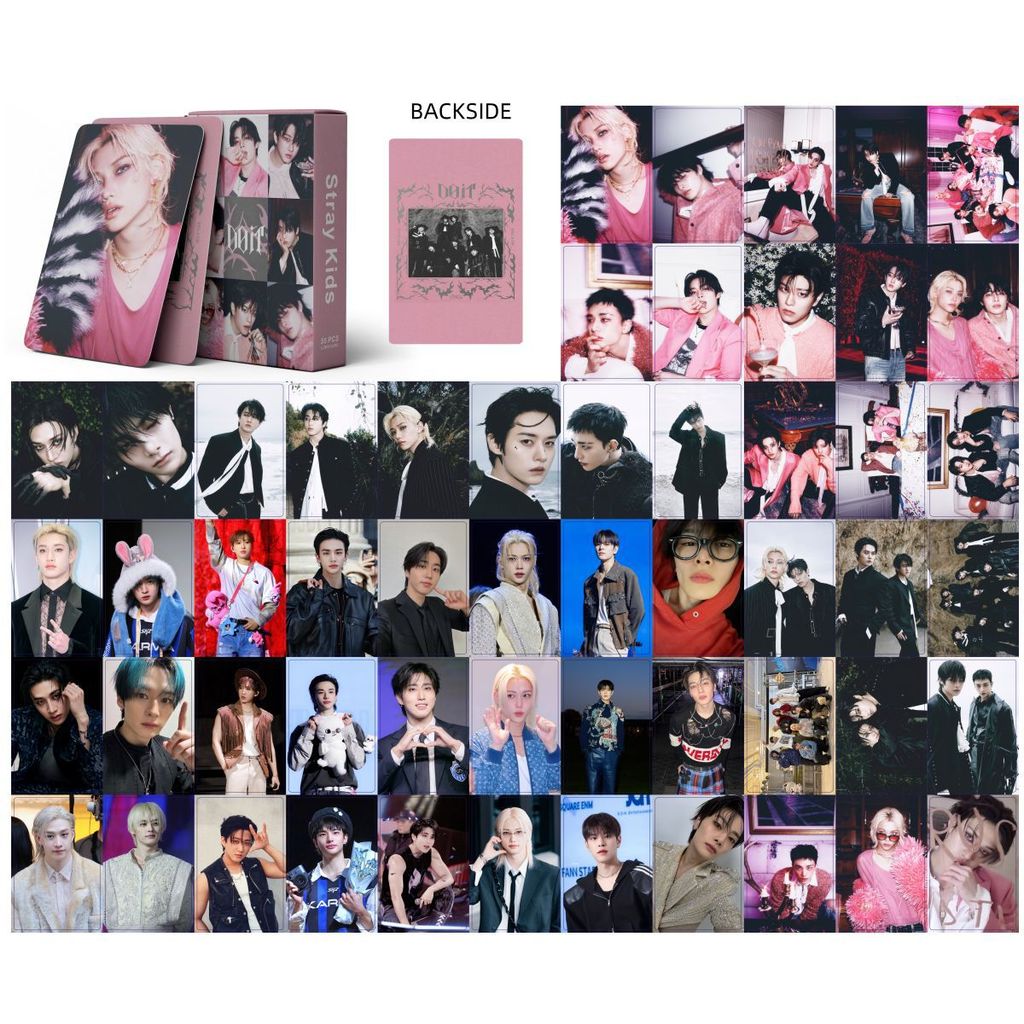 50-119pcs STRAY KIDS ATE Holographic Laser Lomo cards Lose My