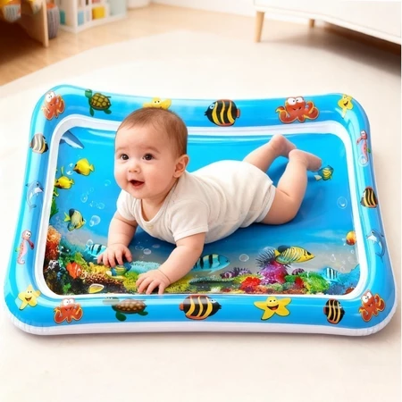 Tapete Infantil Bebê Inflável Água Atividades Sensorial Almofada Menino e Menina