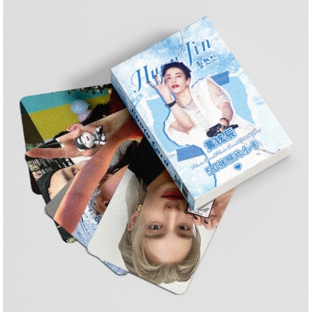 STRAY KIDS HYUNJIN FELIX Holographic Laser Lomo cards Photocards