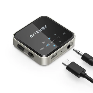 BlitzWolf BW BL3 2 Em 1 Bluetooth 5.0 Transmissor De Áudio Receptor Adaptador Aux De 3,5 Mm Para TV PC Alto-Falante Carr